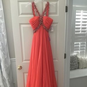 Sherri Hill Size 2 Coral Dress